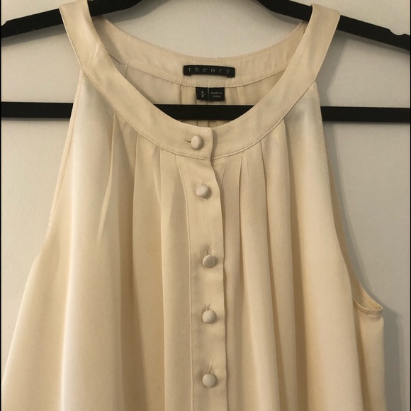 Theory Silk Halter Neckline A-line Top - Picture 3 of 8